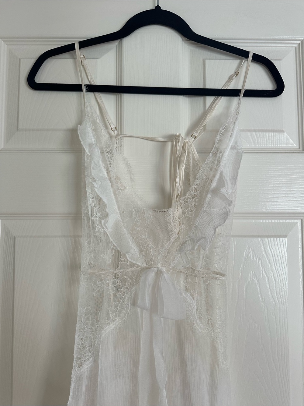Victoria's Secret Cream Lace Silk Sheer Slip Dress NWT - Picture 4 of 7